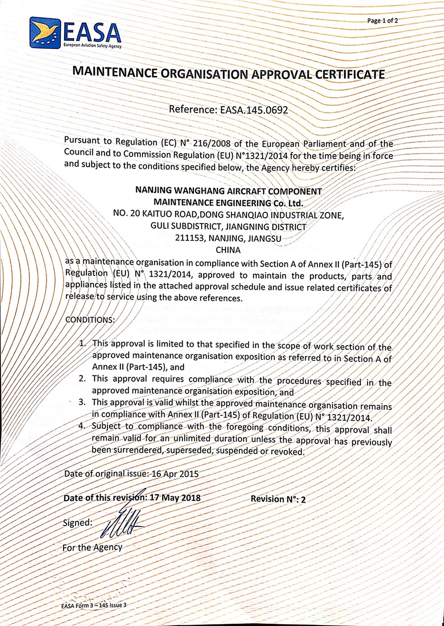 EASA Maintenance permit